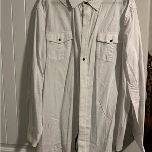 Rock & Republic White Casual Button Down Shirt